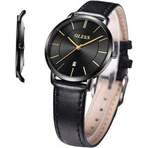 Women's Watches for Ladies Female Wrist Watch Leather Band Waterproof Thin